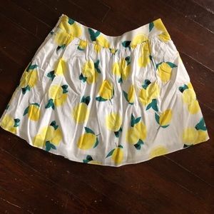 Cynthia Rowley Lemon Print Skirt
